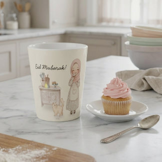 Eid Mubarak Kaffeetasse Muslim Geschenk Milchtasse