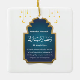 Eid Mubarak-Karte ausschneiden  Keramikornament
