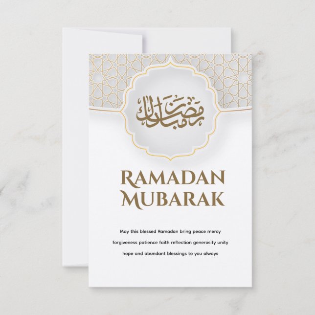 Eid Mubarak Karte mit Masjid (Vorderseite)