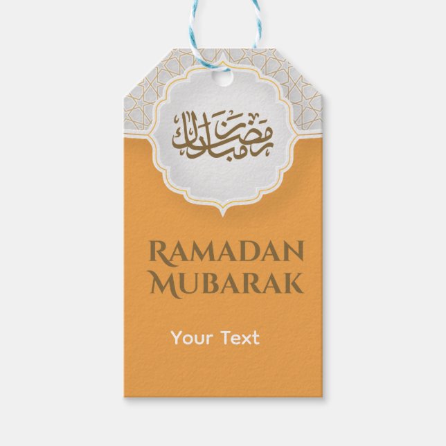 Eid Mubarak Karte mit Masjid Geschenkanhänger (Vorderseite)