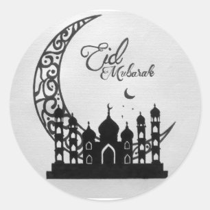 EID MUBARAK Kreatives Design Runder Aufkleber