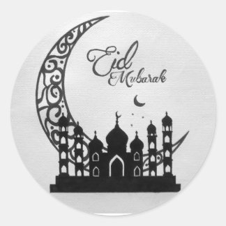 EID MUBARAK Kreatives Design Runder Aufkleber