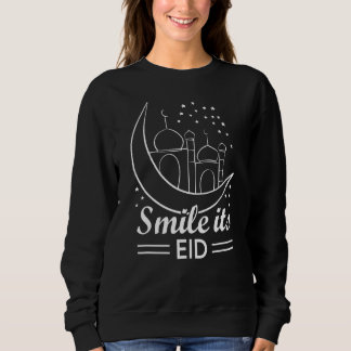 Eid Mubarak lächelt sein Eid Sweatshirt
