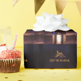 Eid Mubarak Laternen Schein Arabische Kalligrafie  Geschenkpapier