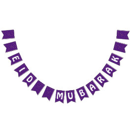 Eid Mubarak Lila Eid Banner Dekorationen
