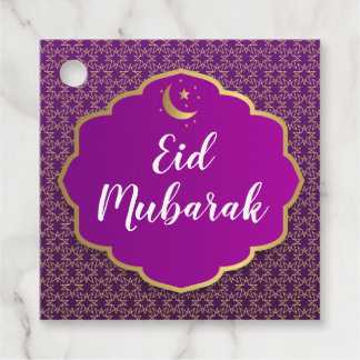 Eid Mubarak Lila Tag Geschenkanhänger
