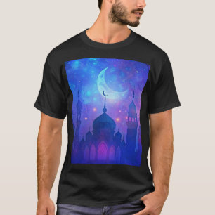 Eid Mubarak Magische Arabische Nächte Halbmond Far T-Shirt