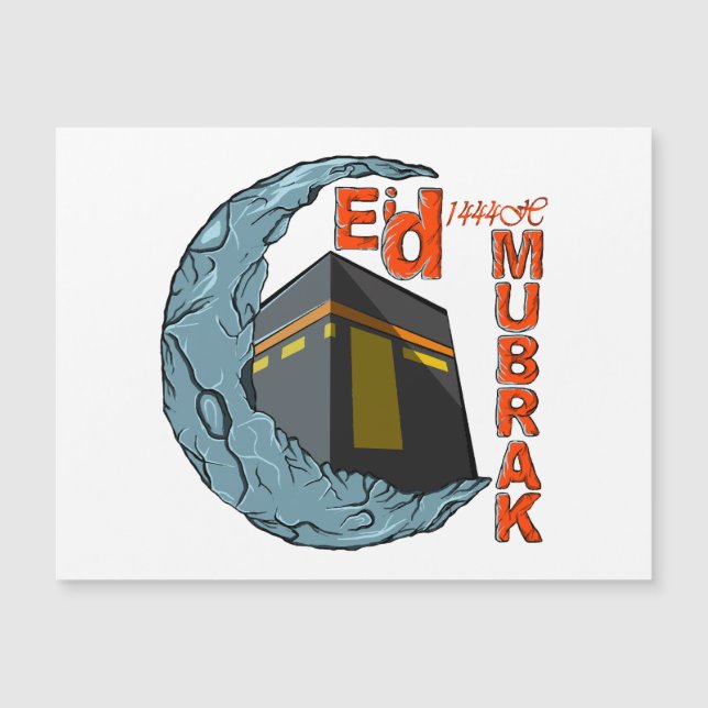 Eid Mubarak Magnetkarte (Vorderseite)
