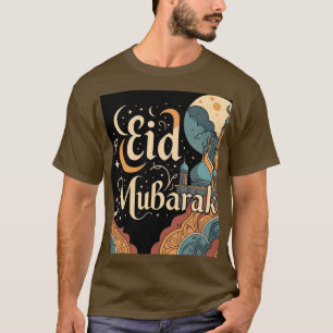 Eid Mubarak Mens Tshirt mit eleganter Moschee