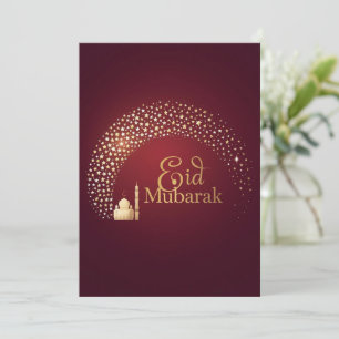 Eid Mubarak Moderne personalisierte Karte
