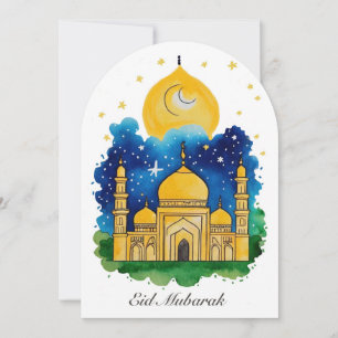 Eid Mubarak Moschee Card Einladung