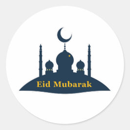 Eid Mubarak Moschee Halbmond Aufkleber