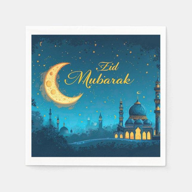 Eid Mubarak Napkins Serviette (Vorderseite)