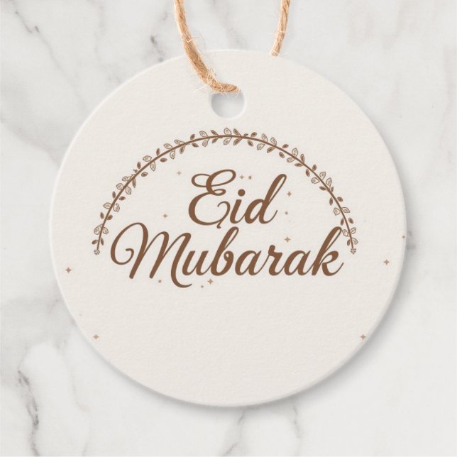 Eid mubarak personalisiertes Geschenk-Tag  Geschenkanhänger (Vorderseite)