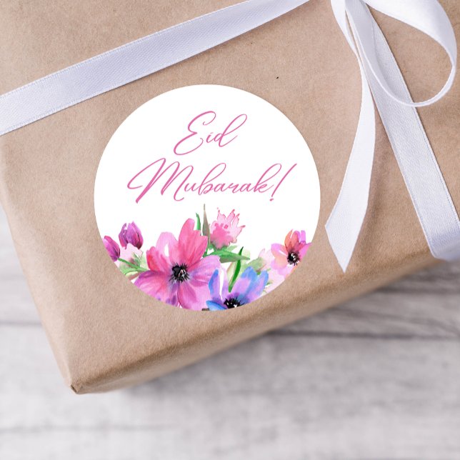 Eid Mubarak Pink Blume Sticker (Von Creator hochgeladen)