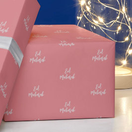 Eid Mubarak Pink & Silver Geschenkpapier