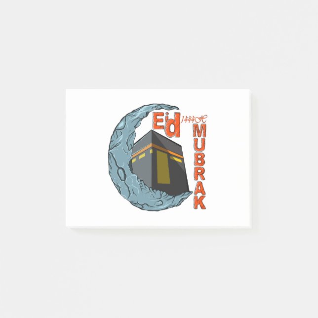 Eid Mubarak Post-it Klebezettel (Vorderseite)