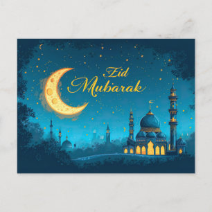 Eid Mubarak Postcard Feiertagspostkarte