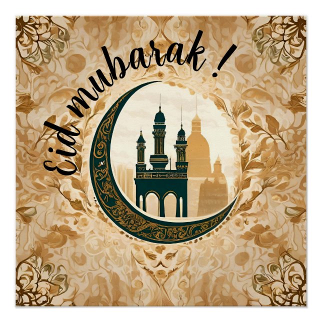Eid Mubarak Poster (Vorderseite)