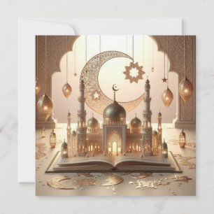 Eid Mubarak Ramadan Anpassbarer Grußtext Feiertagskarte