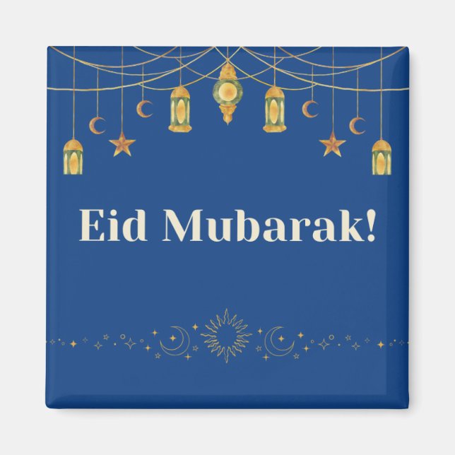 Eid Mubarak Ramadan Beautiful Magnet Geschenk (Vorne)