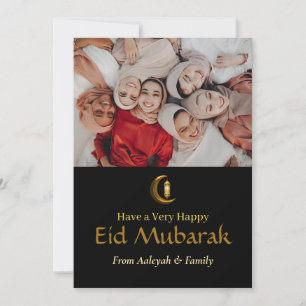 Eid Mubarak Ramadan Elegantes Foto Feiertagskarte