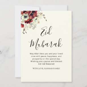 Eid Mubarak Ramadan Kareem Eid al-Fitr Gruß Feiertagskarte