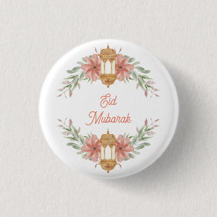 Eid Mubarak Ramadan Mubarak Blume Wreath Lamp Button