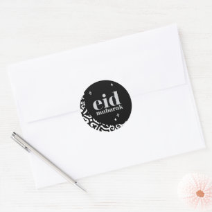 Eid Mubarak Runder Aufkleber