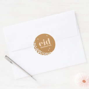 Eid Mubarak Runder Aufkleber