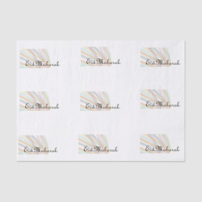 Eid Mubarak Seidenpapier (Vorderseite)