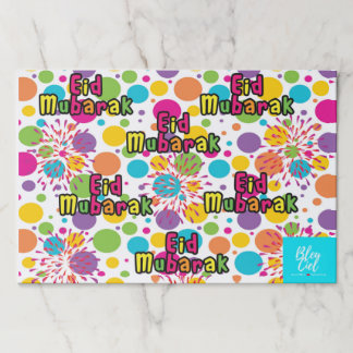 Eid Mubarak Spritzen reißen Platz-Matten