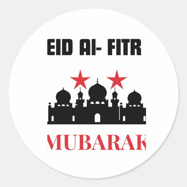 Eid Mubarak Stickers (Vorderseite)