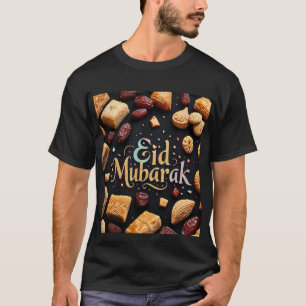 Eid Mubarak Sweet Delights Black Mens Tshirt