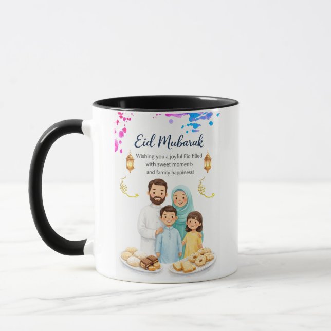 Eid Mubarak Tasse (Links)