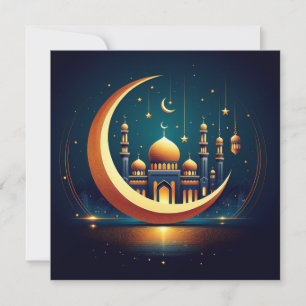 Eid Mubarak Text für benutzerdefinierte Grüße Feiertagskarte