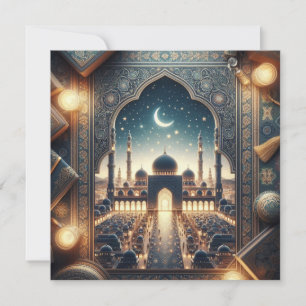 Eid Mubarak Text für benutzerdefinierte Grüße Feiertagskarte