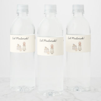 Eid Mubarak Wasserflaschen-Etiketten Wasserflaschenetikett