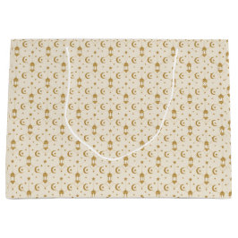 Eid or Ramadan Lanterns & Crescent Seamless Große Geschenktüte