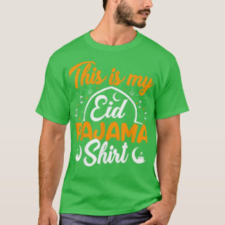 Eid Pajama Happy Eid Mubarak an Muslim Al Fitr Al T-Shirt