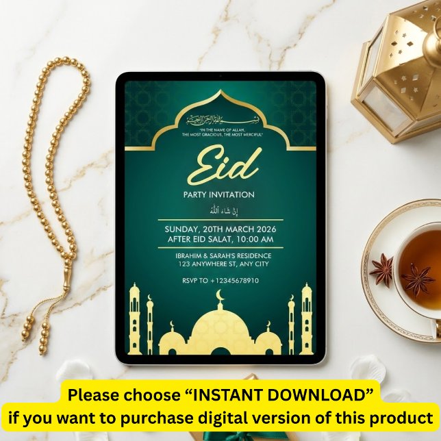 Eid Party Invitation Einladung (Von Creator hochgeladen)
