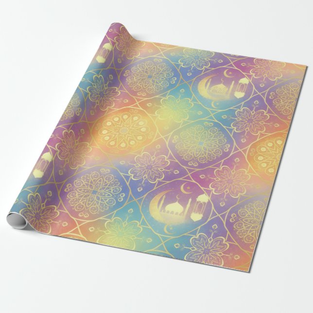 Eid/Ramadan Wrapping Paper Geschenkpapier (Ungerollt)