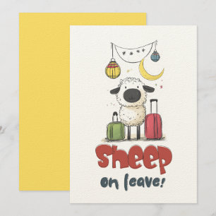 Eid Sheep on Verlass Vollständig verpackt & Baah Einladung