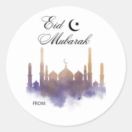 EID-STICKER FÜR EID GIFTS UND GOODIE BAGS RUNDER AUFKLEBER
