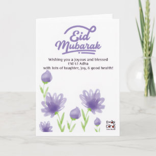 Eid ul Adha Mubarak - Blumen Karte