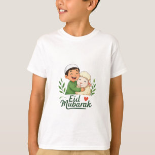 Eid-Ziegen-Cartoon-Print T-Shirt