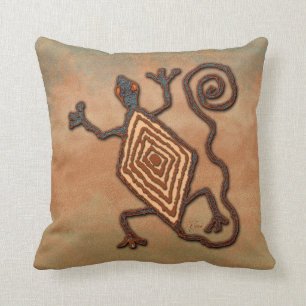 Eidechse auf einem Felsen Kissen