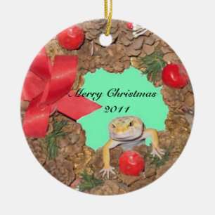 Eidechse Lovin Feiertag Keramik Ornament