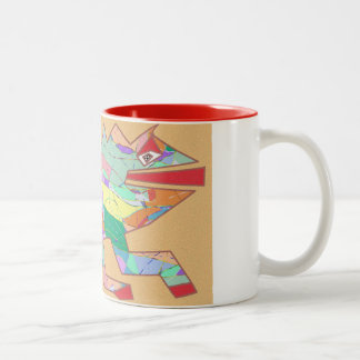 Eidechse Zweifarbige Tasse