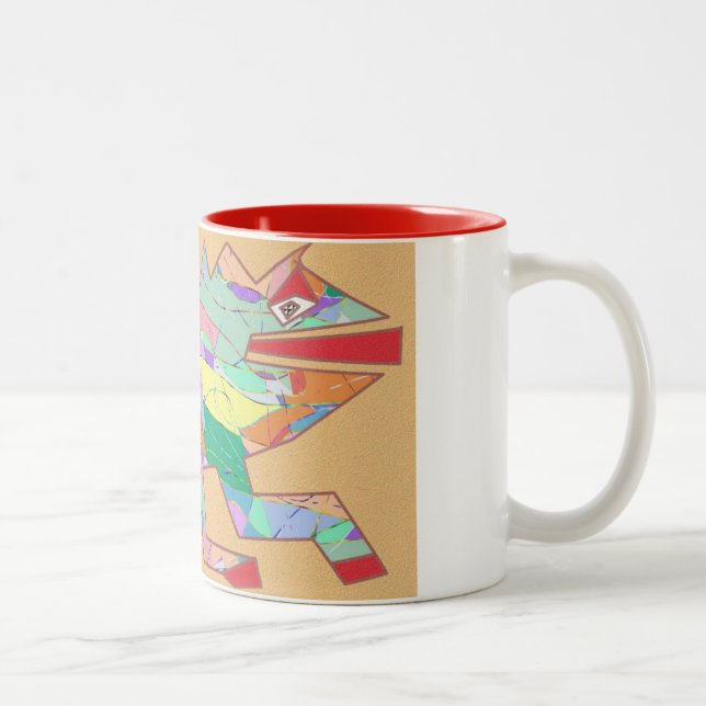 Eidechse Zweifarbige Tasse (Rechts)